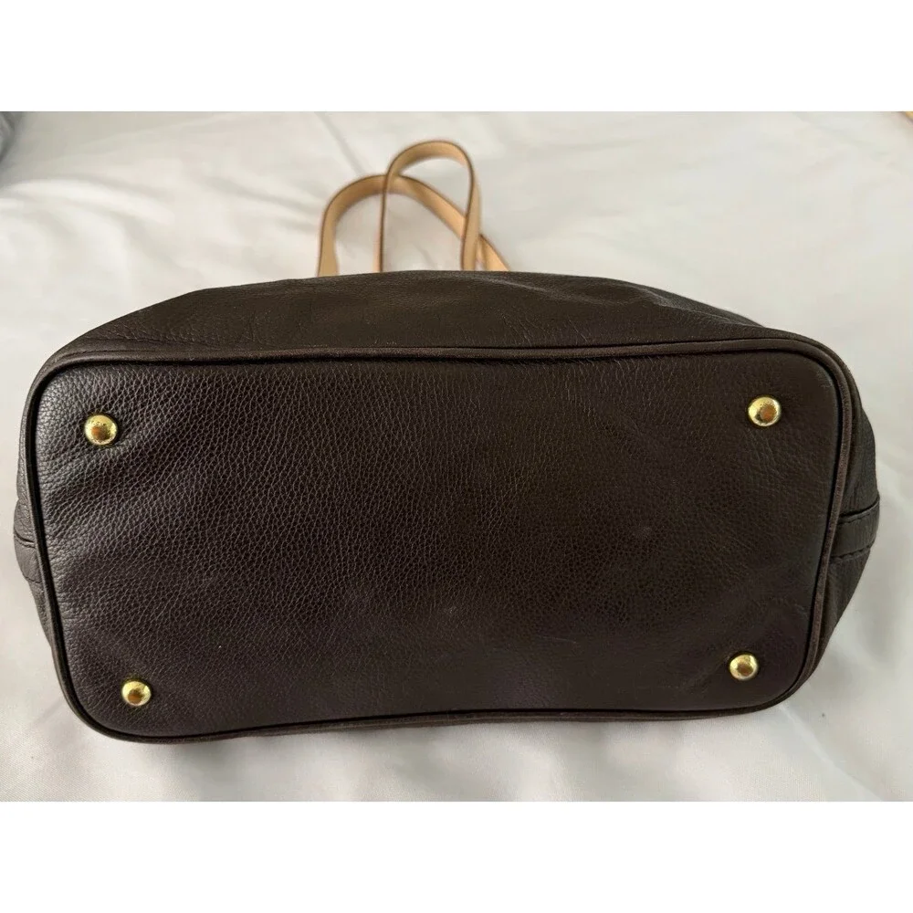Michael Kors Brown Leather Shoulder Bag